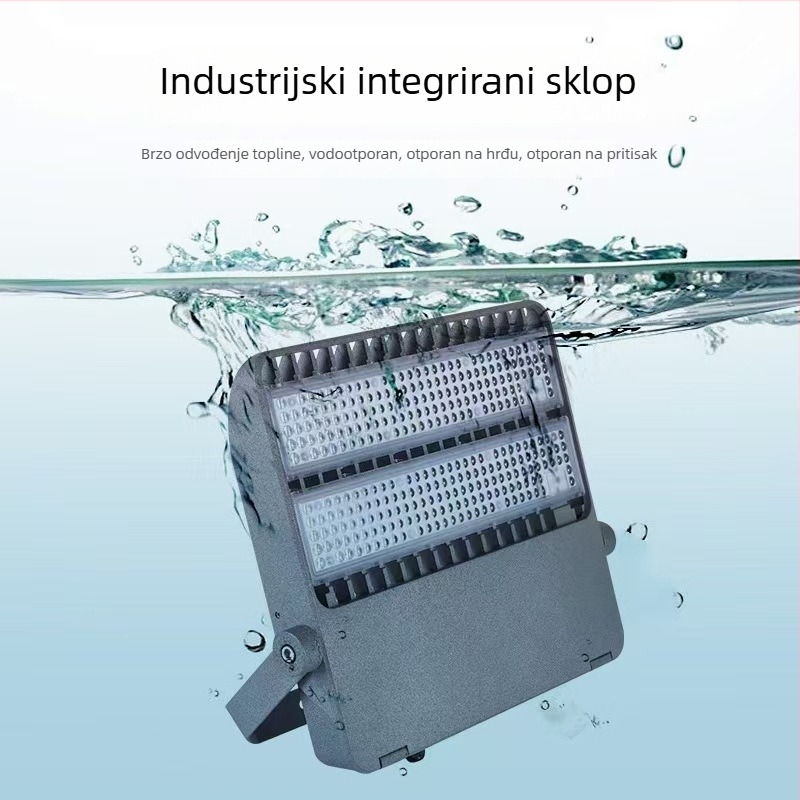 Vanjsko LED flood svjetlo, 100–400W, IP66, aluminijsko kućište, 16000 lm, 4000K bijela, osvjetljenje za stadione, trg i ceste