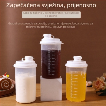 Višenamjenski zatvoreni spremnik za pohranu i prijenosna čaša velikog kapaciteta za hladan napitak i sojino mlijeko