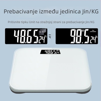 Elektronička vaga za kućnu upotrebu – tjelesna vaga za odrasle i studente