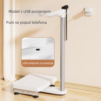 Visina i težina – sve-u-jednom elektronička vaga s Bluetoothom, mjerač tjelesne masnoće, za kućnu i školsku uporabu