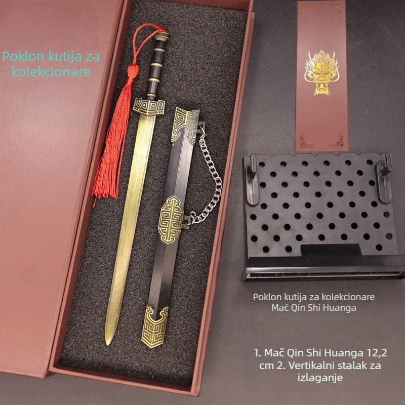 22 cm Tai-A mač Qin Shihuang – kolekcionarsko izdanje, metalni model oružja