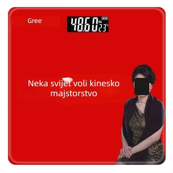 Pametna vaga za tjelesnu masu s prilagodljivim uzorkom, vaga za tjelesnu masnoću s Bluetoothom, digitalna zdravstvena vaga za mobilnu upotrebu i gubitak težine