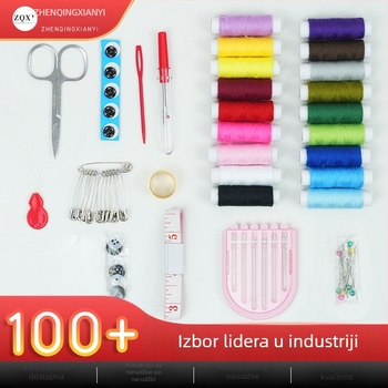 Set za šivanje u stilu H: knjiga za vez i torba za vez, komplet igala i konaca, višefunkcionalni šivaći set