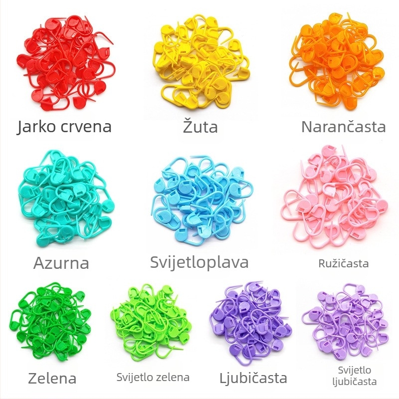 Paket od 1000 kom./ – DIY alat za pletenje, plastični mali označivači petlji
