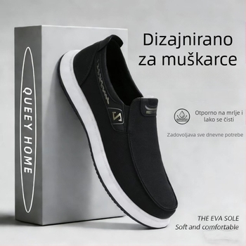 Muške prozračne platnene tenisice bez vezica, svakodnevne casual, s niskim profilom