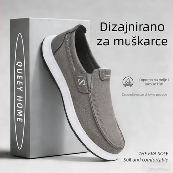 Muške prozračne platnene tenisice bez vezica, svakodnevne casual, s niskim profilom