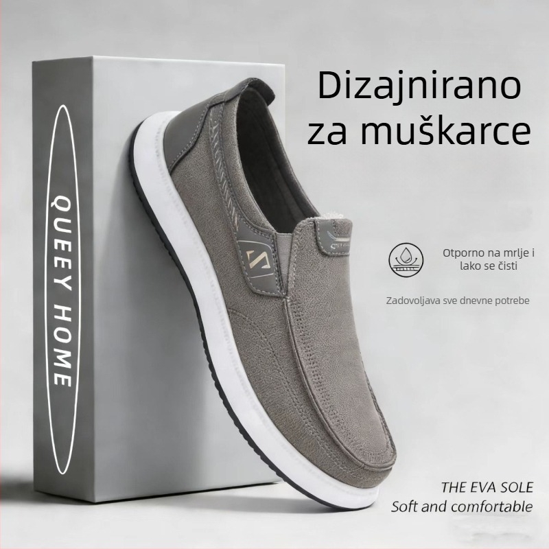 Muške prozračne platnene tenisice bez vezica, svakodnevne casual, s niskim profilom