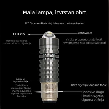 Visoko jasni LED ugrađeni spot za motocikle i električna vozila – retrofit prednjeg svjetla s dvostrukim snopom