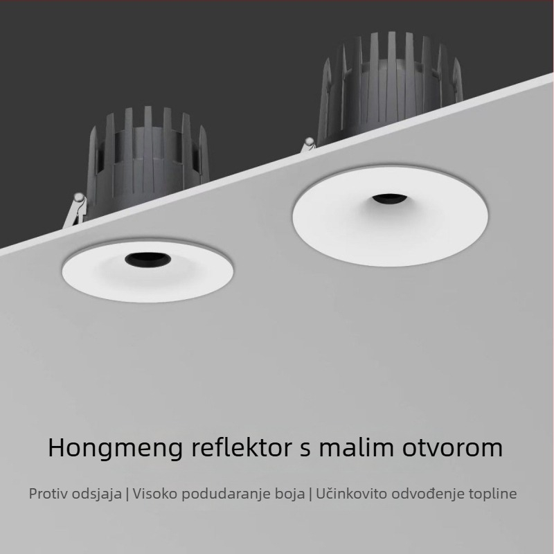 Nova LED downlight bez okvira s mikroperforiranim dizajnom za usmjereno osvjetljenje