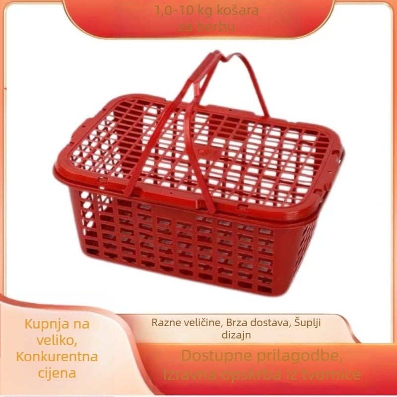 Plastična košara za voće s poklopcem