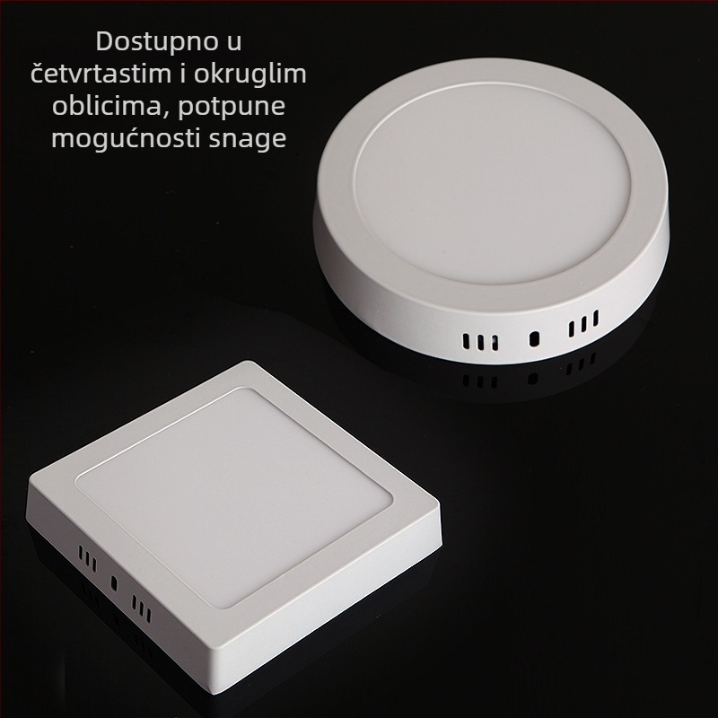 LED ultra-tanki površinski downlight s konstantnim strujnim tokom, bez bušenja, za hodnike, ulaze i hotelske projekte