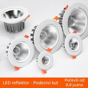 Ugrađeni LED spot za strop za trgovinu odjećom — COB Bullseye downlight za pozadinsku stijenu