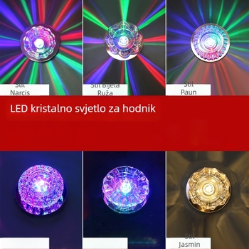 LED ugrađena kristalna cijevna downlight za dnevnu sobu i hodnik