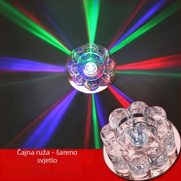 LED ugrađena kristalna cijevna downlight za dnevnu sobu i hodnik