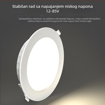 12–24–36 V LED niskonaponski ugrađeni downlight s glasovnim upravljanjem i radar senzorom ljudskog tijela