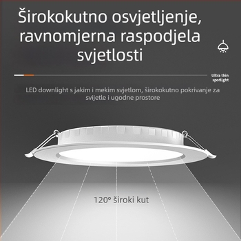 12–24–36 V LED niskonaponski ugrađeni downlight s glasovnim upravljanjem i radar senzorom ljudskog tijela
