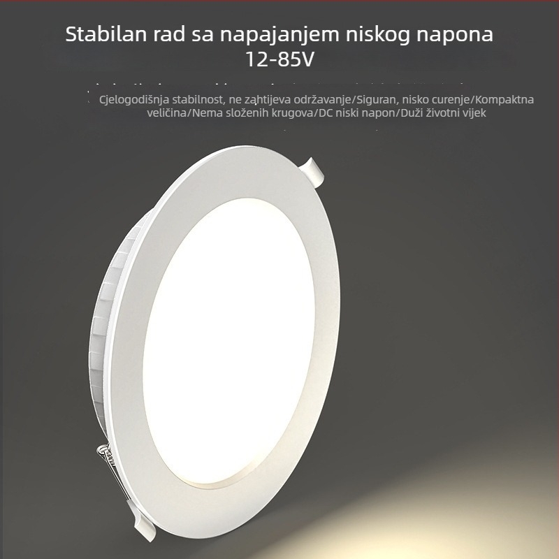 12–24–36 V LED niskonaponski ugrađeni downlight s glasovnim upravljanjem i radar senzorom ljudskog tijela