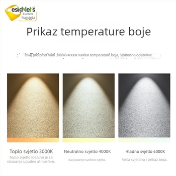 LED COB površinski montirani downlight, okrugli stropni spot za dnevnu sobu, izložbenu dvoranu i hotel