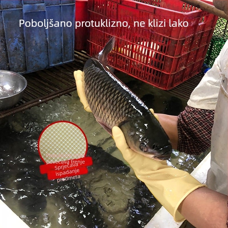 Artisan Debele vodootporne latex rukavice za pranje suđa i odjeće, dužine 31 cm