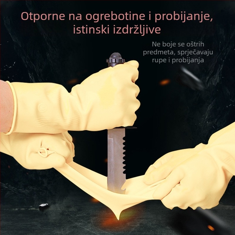 Artisan Debele vodootporne latex rukavice za pranje suđa i odjeće, dužine 31 cm