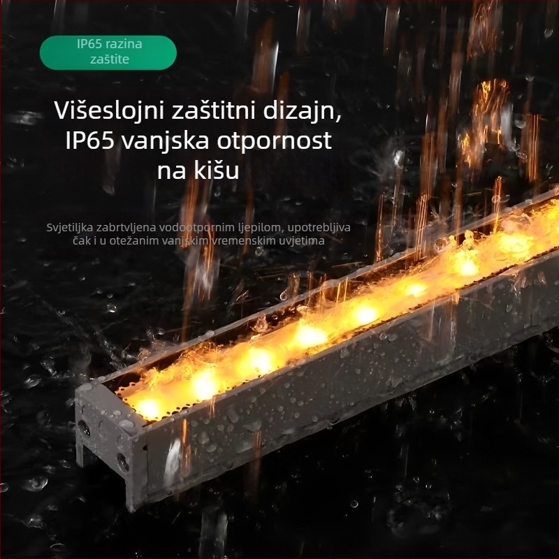 LED vanjska RGB linearna svjetiljka, vodootporna, fasadno i krajobrazno osvjetljenje, 980 mm, 48 LED, aluminijsko kućište, dimmabilno, 24 V