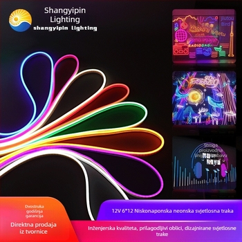 12V fleksibilni neon LED traka 2835 za vitrine i ogledala