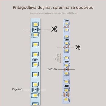 Fleksibilna LED traka 24V, 2835 LED, 120 LED, samoljepljiva stražnja površina, nije dimabilna, niskonaponska