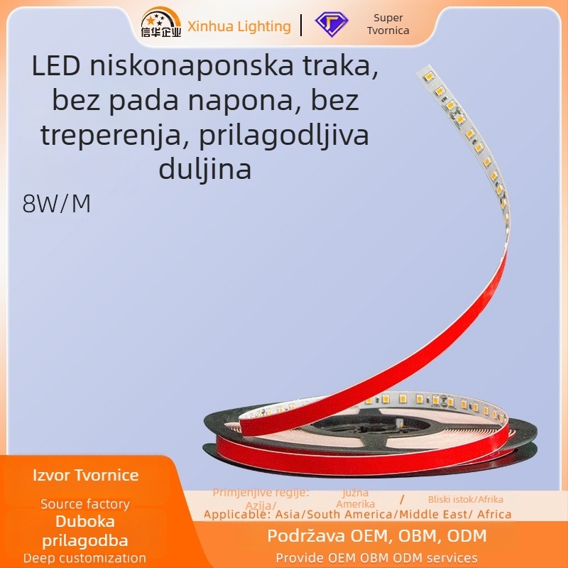 Fleksibilna LED traka 24V, 2835 LED, 120 LED, samoljepljiva stražnja površina, nije dimabilna, niskonaponska