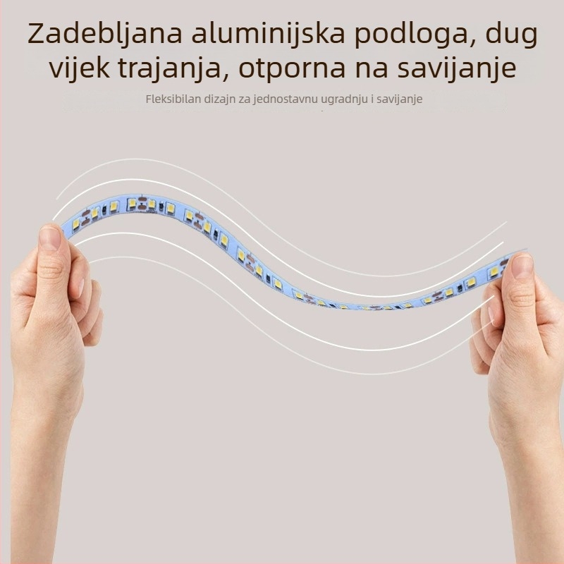 Fleksibilna LED traka 24V, 2835 LED, 120 LED, samoljepljiva stražnja površina, nije dimabilna, niskonaponska