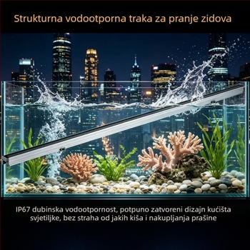Vanjske LED linijske svjetiljke, vodootporne, s vanjskim upravljanjem, RGB LED cijevi za konturu zgrade