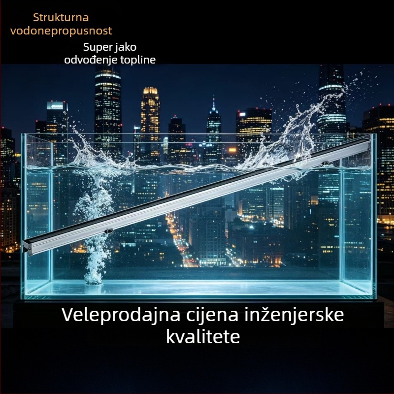 Vanjske LED linijske svjetiljke, vodootporne, s vanjskim upravljanjem, RGB LED cijevi za konturu zgrade