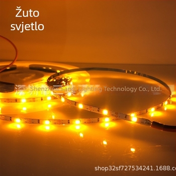 Ultra-tanka LED traka širine 3 mm, 5 V, 60 LED, regulacija svjetla, za makete i ručne radove