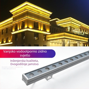 LED zidno pranje svjetlo – vanjsko, vodootporno linearno svjetlo za zgrade i mostove (18W/24W/36W)