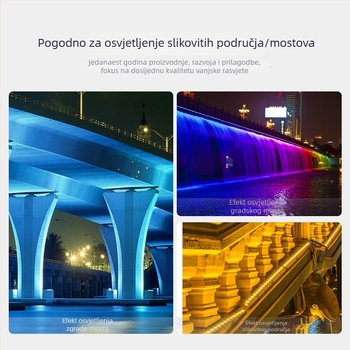 LED zidno pranje svjetlo – vanjsko, vodootporno linearno svjetlo za zgrade i mostove (18W/24W/36W)
