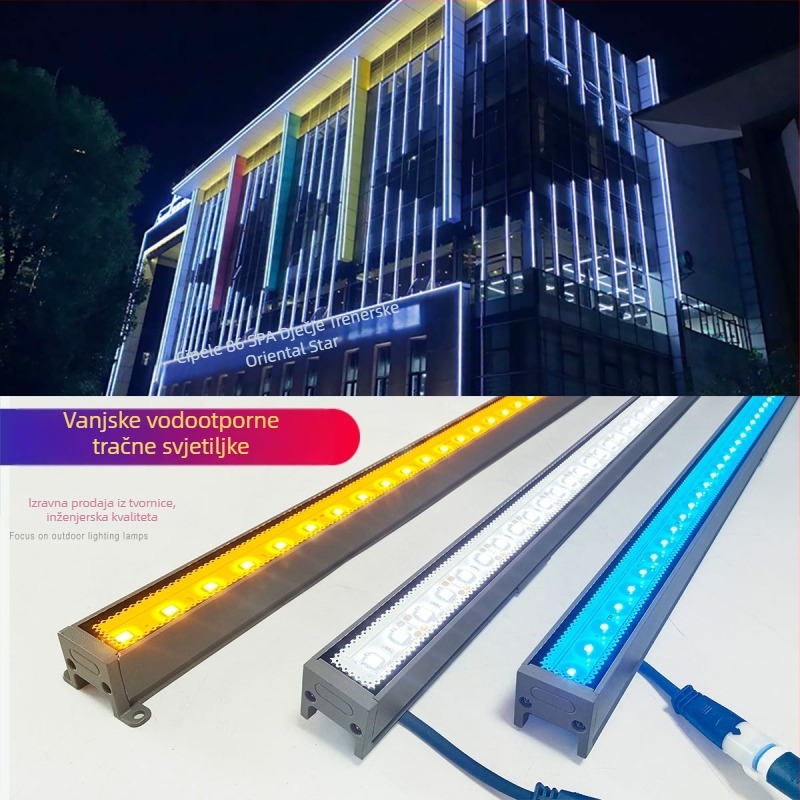 LED vanjske vodootporne linearne svjetiljke za konturu zgrada, pogodne za hotele, vile, parkove i mostove