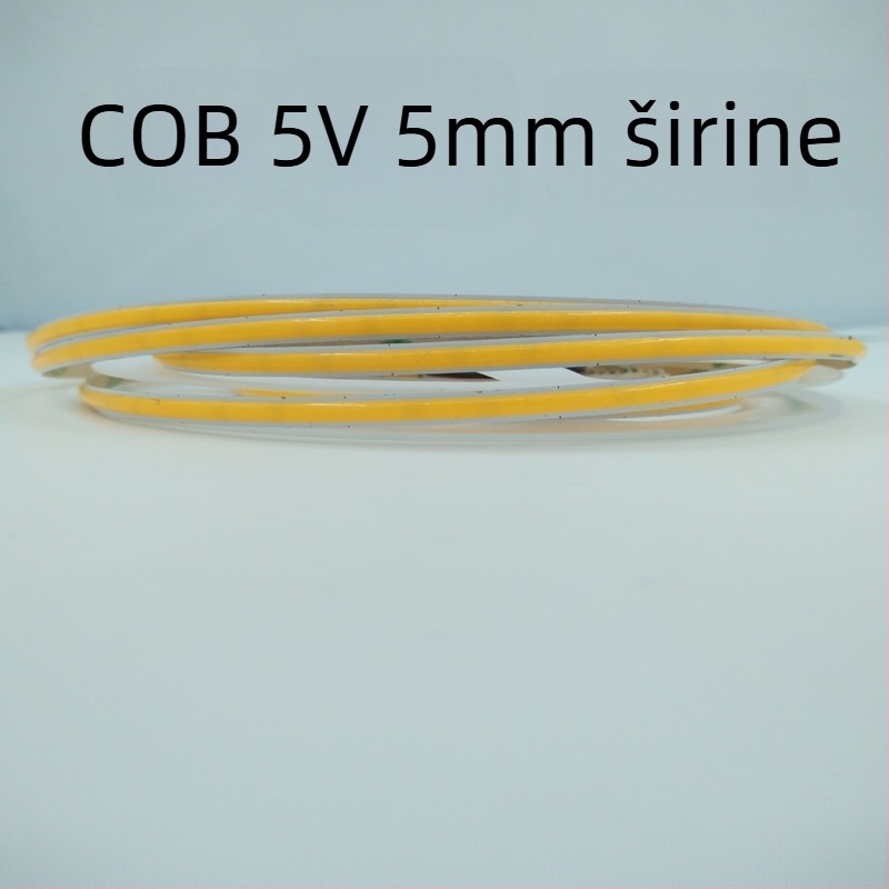 5V COB LED traka, 320 LED, širina 5 mm/8 mm, DIY rezanje