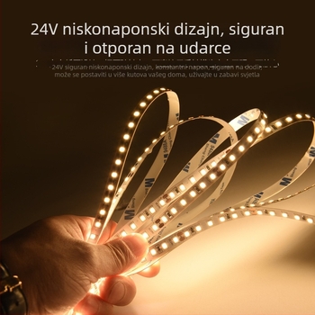 Fleksibilni LED trak niskog napona 24V, 2835 SMD, 60 LED, samoljepljiva za strop
