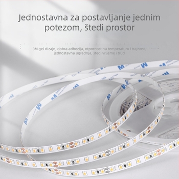 Fleksibilni LED trak niskog napona 24V, 2835 SMD, 60 LED, samoljepljiva za strop