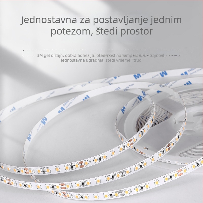 Fleksibilni LED trak niskog napona 24V, 2835 SMD, 60 LED, samoljepljiva za strop