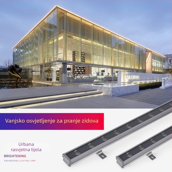 LED vanjsko svjetlo za fasade i mostove, vodootporno linearno svjetlo, 24V vanjsko konturno svjetlo fasade, 18W