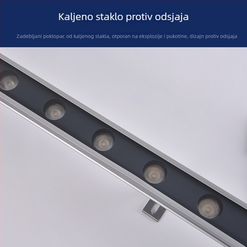 LED vanjsko svjetlo za fasade i mostove, vodootporno linearno svjetlo, 24V vanjsko konturno svjetlo fasade, 18W