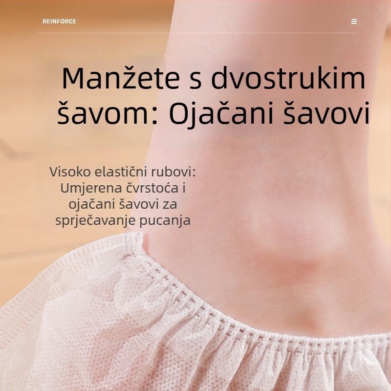 Jednokratne navlake za stopala od netkanog materijala, za podnu upotrebu, zaštita od prašine, zaštitne navlake za stopala za masažu i kupanje stopala