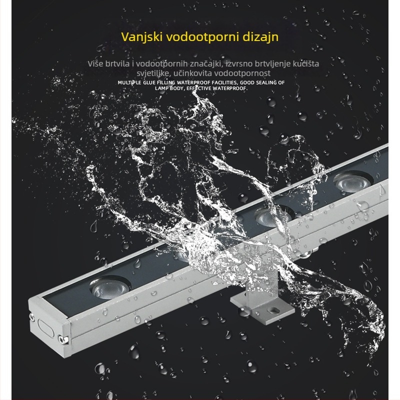 512 LED zidno pranje RGBW – vanjsko osvjetljenje zgrade, kontura zida i svadbena pozadina, 24V