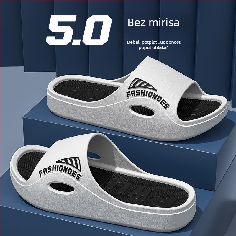 Muške slide sandale - ljeto, mekana potplata, vodootporne, protuklizne, za unutarnju i vanjsku upotrebu, Xiu Jinsheng