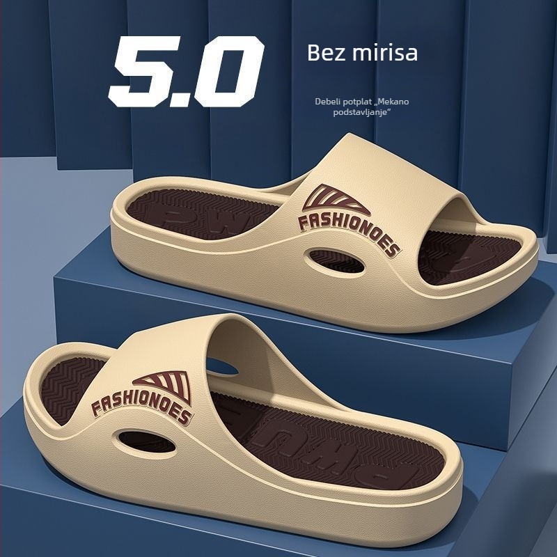 Muške slide sandale - ljeto, mekana potplata, vodootporne, protuklizne, za unutarnju i vanjsku upotrebu, Xiu Jinsheng