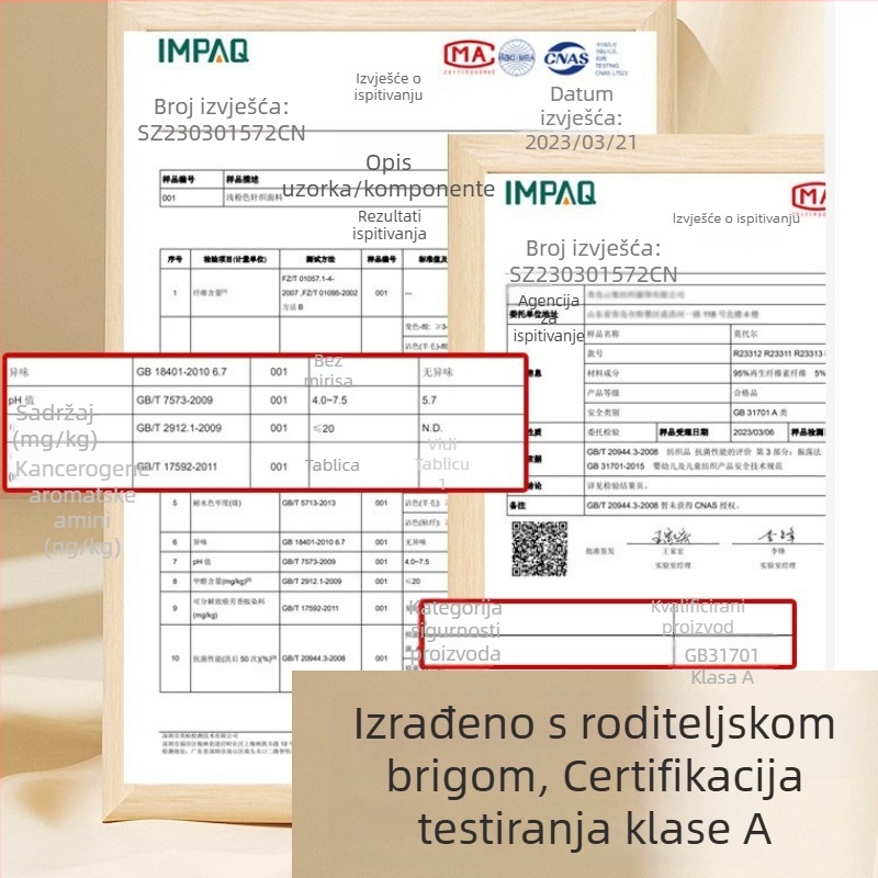 Modal dječji set gornji dio i hlače za proljeće-jesen, tanak s okruglim izrezom, antibakterijski i topao, unisex