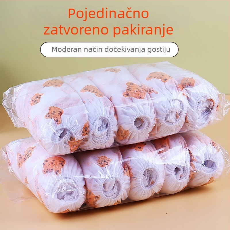 Jednokratne navlake za cipele s otiskom crtića, od netkanog materijala, ojačane, za unutarnju upotrebu, protuklizne, otporne na habanje djeci