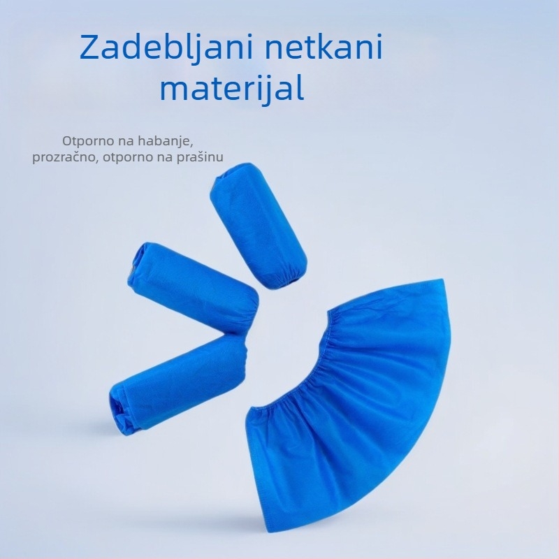 Jednokratne navlake za cipele od netkane tkanine, zgušnjene, za kućnu upotrebu, za učenike i odrasle, otporne na habanje, prozračne, zaštita od prašine.