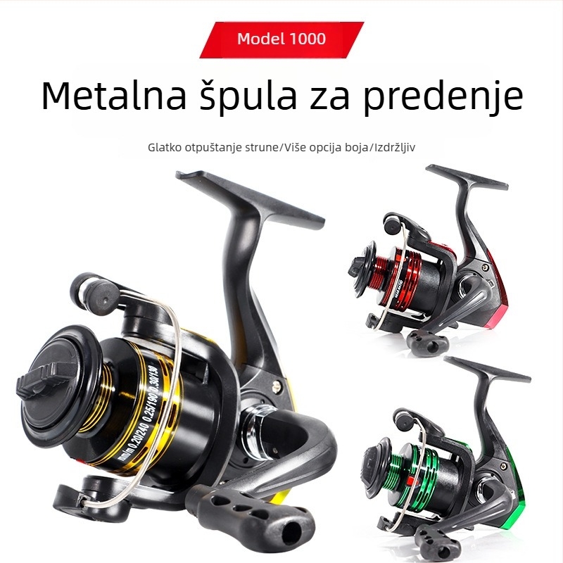 1000-serija metalna glava koluta za morski štap i štap za varalicu