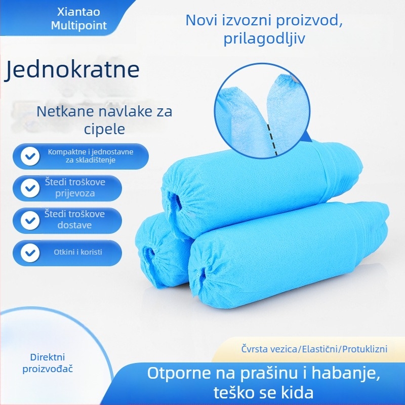 Jednokratne navlake za obuću za kućnu upotrebu, debeli prozračni navlaci od netkanog materijala, otporni na habanje i protivklizni